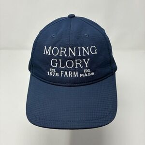 Morning Glory Farm Martha's Vineyard Hat Cap Navy Ripstop Nylon Edgartown MA